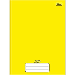 Caderno Brochura Capa Dura Universitário D+ Amarelo 96 Folhas - Tilibra - 116807