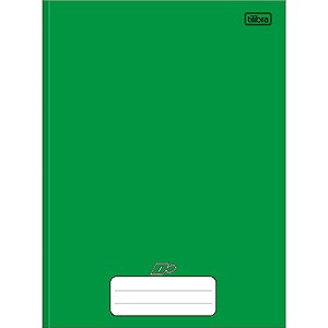 Caderno Brochura Capa Dura Universitário D+ Verde 96 Folhas - Tilibra - 116793