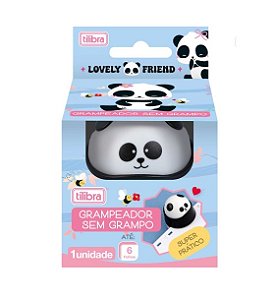 Grampeador 6 Folhas Panda sem Grampos - Tilibra