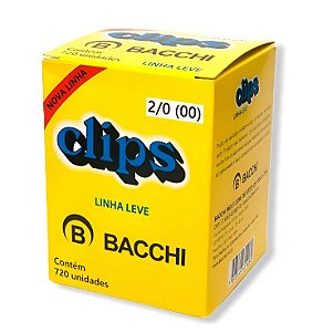 Clips Aço Galvanizado N° 2 C/ 720 Unidades - Bacchi - Prateado