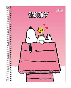 Caderno Espiral Capa Dura Universitário 1 Matéria Snoopy Fit 80 Folhas - Tilibra 396052