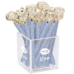 CANETA CORAÇÃO DE DIAMANTE AIRY BLUE - MOLIN 01349