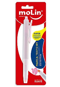 MARCA TEXTO RETRÁTIL ESCRITA ROSA - MOLIN 9113