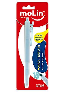 MARCA TEXTO RETRÁTIL RT AZUL TURQUESA - MOLIN 9112