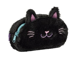 Estojo Médio Pelúcia Purrfect Cats - Tilibra 393029