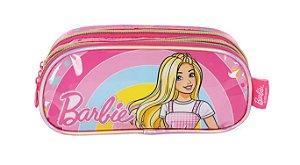 Estojo Escolar Triplo Barbie Boiadeira Rosa