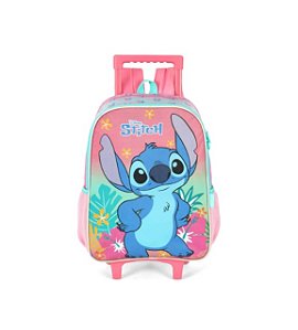 Mochila Escolar de Rodinhas Stitch