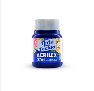 Tinta para Tecido 37ml Acrilex Azul Marinho