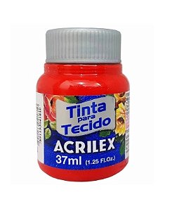 Tinta para Tecido 37ml Acrilex Vermelho Tomate