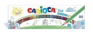 Lápis de Cor Hexagonal, Carioca Tita, Caixa com 50 cores  9727
