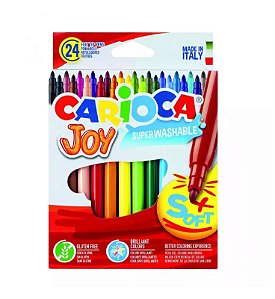 Canetinha Hidrográfica Superwashable Carioca Joy 24 Cores 9712