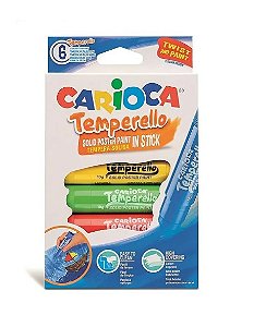Tinta Guache em Stick, Carioca Temperello, Caixa com 6 cores 9737