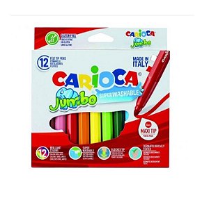 Caneta Hidrográfica CX C/12 JUMBO CARIOCA 9710