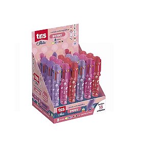Caneta Esferográfica Peppy Holic Charm – 8 Cores – 0.7mm – TRIS 910462