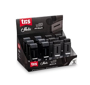 Caneta Borracha + Apontador com Depósito Holic All Black - TRIS 910554