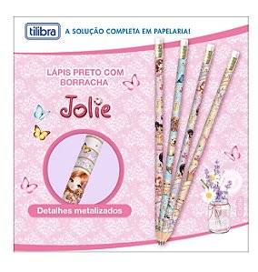 Lápis Preto Redondo com Borracha N.2 Jolie - TILIBRA -  402591