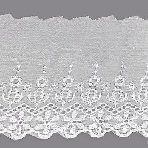 Bordado Inglês Branco 12cm C/ 13.70m Lese