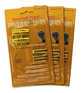 Agulheiro Needles 26 Agulhas + 1 Passador 3 Cartelas
