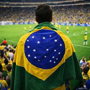 Bandeira Brasil Helanca 1,30m X 1,70m
