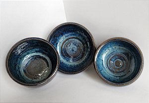 Trio Bowl azul onda