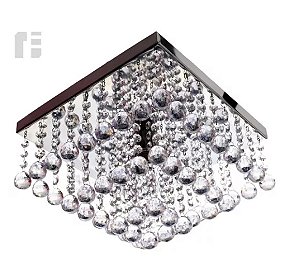 Lustre Cristal Acrilico Sala Quarto Teto Rebaixado Plafon