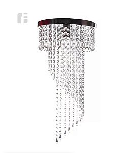 Lustre Espiral De Cristais Acrilicos Para Sala Quarto Escada