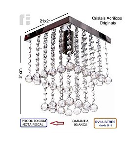 Lustre Esfera para quarto, sala, hall, banheiro