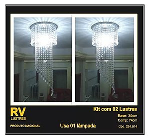 02 Lustres para sala quarto hall