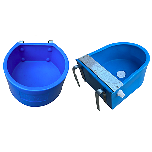 Kit Prático Comedouro Elevado e Bebedouro Automático Azul