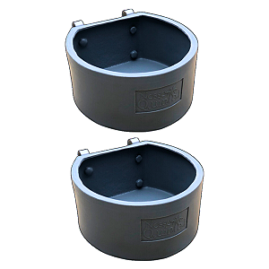 Kit 2 Cocho Comedouro Cavalo Bezerro Ovelha Pet 8 Litros