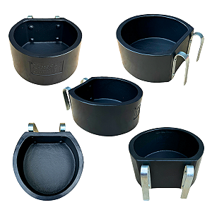 Kit 5 Cocho Cavalo 8L Bebedouro Comedouro Suporte Baia