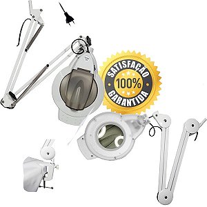 Luminária com lupa D&Z bivolt 120 Led Profissional Estetica 5x Articulada
