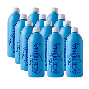 KIT 12 Removedores De Esmalte A Base De Acetona Monaly 500ml
