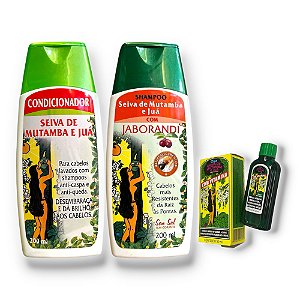 Kit Óleo Seiva de Mutamba e Juá 50ml Condicionador e Shampoo 200ml