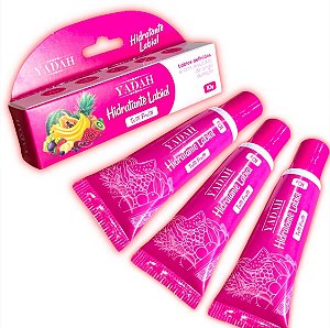 Kit 3 Hidratante Labial efeito gloss Tutti Frutti 10g Yadah