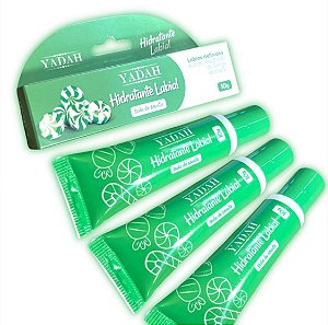 Kit 3 Hidratante Labial efeito gloss Bala de Menta 10g Yadah