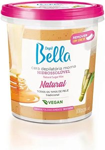 Depil Bella - Cera Depilatória Morna Hidrossolúvel Natural 600g