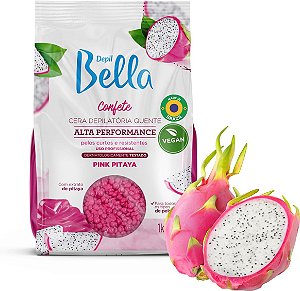 Cera Depilatória Confete Pink Pitaya 1 kg - Depil Bella, Tamanho: Grande