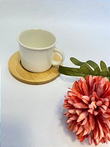 Dupla de Xícaras Com Pratos de Bambu Lu