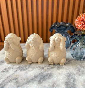 Trio De Escultura Sabidão Ouriços