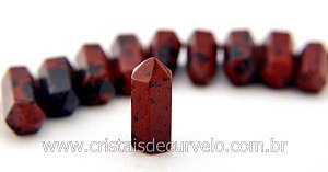 10 Mini Pontinha Atacado Pedra OBSIDIANA MAHOGANY Pedra Vulcanica