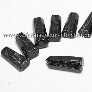 10 Mini Pontinha TURMALINA PRETA Pedra Natural Tamanho 2.5Cm