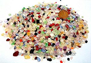3 kg Misto Sortido PP Pedra Rolado Aprox 3 a 9 mm Classe B