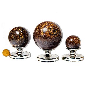 01 Kg Esferas Pedra Bronzita Natural Bola Natural Garimpo ATACADO
