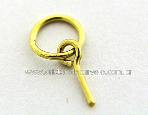 100 Pino Presilha de Ouro Para Montagem Pingentes Furados ATACADO