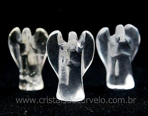 10 Anjo Pedra CRISTAL Anjo Sem Furo Para Montagem ATACADO