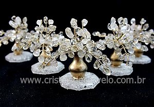 04 Arvore Felicidade Pedra Quartzo Cristal Atacado REFF AJ9306