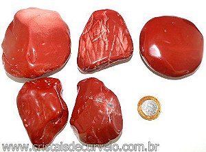 01kg Massageador De Seixo Jaspe Vermelho ATACADO Reff 116352