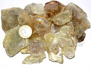01 Kg Cascalho Bruto Prasiolita Natural 10 a 75mm Tipo C
