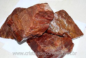 20 kg ARAGONITA VERMELHO Pedra Bruto Pra Lapidar Pacote Atacado